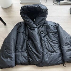 Lululemon Athletica Black Puffer Coat